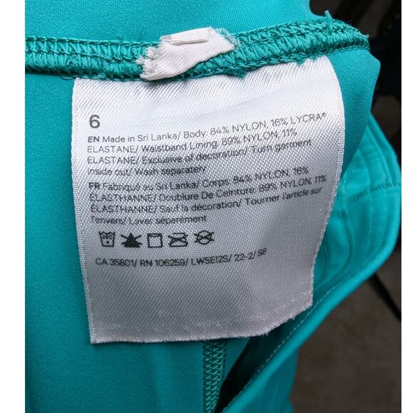 Lululemon Seawheeze Base Pace HR Maldives Green High Rise Athletic Leggings 6 - Picture 5 of 7